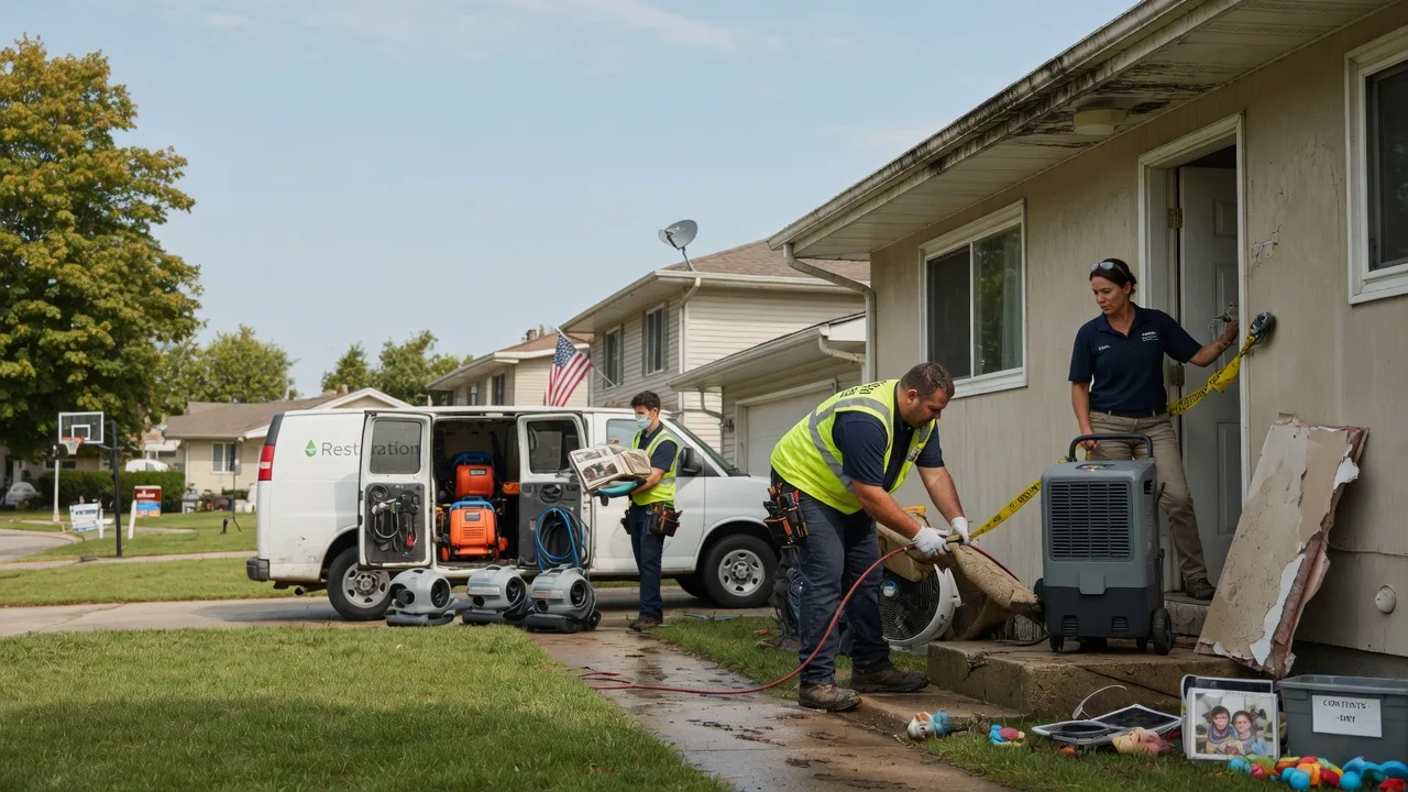 Water Damage Restoration in Dewitt, IL near me